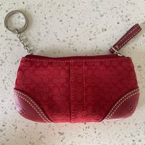 Coach keychain coin pouch